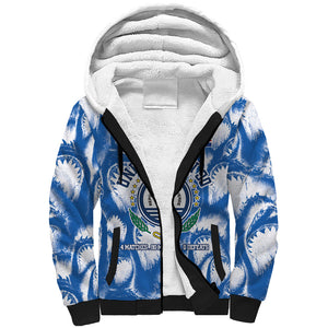 Cape Verde Football Sherpa Hoodie Blue Sharks - Unbeaten in 90 Minutes