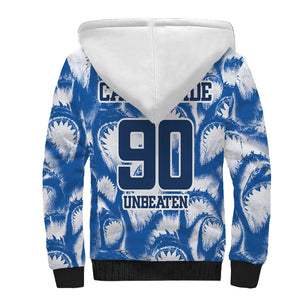 Cape Verde Football Sherpa Hoodie Blue Sharks - Unbeaten in 90 Minutes