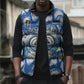 Cape Verde Football Sleeveless Puffer Jacket Blue Sharks - Unbeaten in 90 Minutes