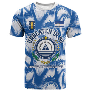 Cape Verde Football T shirt Blue Sharks - Unbeaten in 90 Minutes