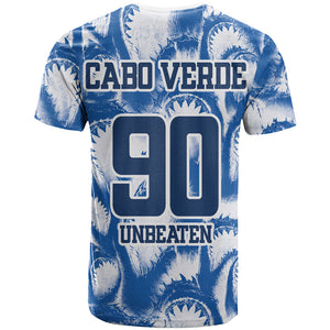 Cape Verde Football T shirt Blue Sharks - Unbeaten in 90 Minutes