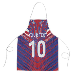 Custom Haiti National Football Apron Dashiki Sporty Style - African Pride