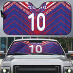 Custom Haiti National Football Auto Sun Shade Dashiki Sporty Style - African Pride