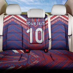 Custom Haiti National Football Back Car Seat Cover Dashiki Sporty Style - African Pride