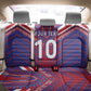 Custom Haiti National Football Back Car Seat Cover Dashiki Sporty Style - African Pride