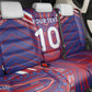 Custom Haiti National Football Back Car Seat Cover Dashiki Sporty Style - African Pride