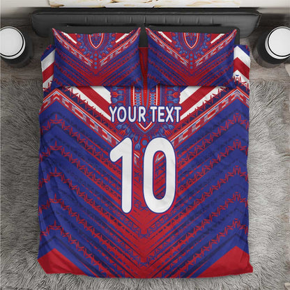 Custom Haiti National Football Bedding Set Dashiki Sporty Style - African Pride