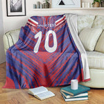 Custom Haiti National Football Blanket Dashiki Sporty Style - African Pride