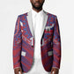 Custom Haiti National Football Blazer Dashiki Sporty Style - African Pride