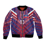 Custom Haiti National Football Bomber Jacket Dashiki Sporty Style - African Pride