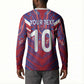 Custom Haiti National Football Button Sweatshirt Dashiki Sporty Style