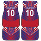 Custom Haiti National Football Car Mats Dashiki Sporty Style - African Pride
