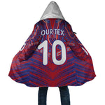 Custom Haiti National Football Cloak Dashiki Sporty Style - African Pride