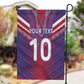 Custom Haiti National Football Garden Flag Dashiki Sporty Style - African Pride