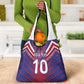 Custom Haiti National Football Grocery Bag Dashiki Sporty Style - African Pride