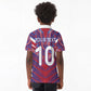 Custom Haiti National Football Kid Polo Shirt Dashiki Sporty Style - African Pride