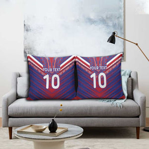 Custom Haiti National Football Pillow Cover Dashiki Sporty Style - African Pride