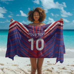 Custom Haiti National Football Sarong Dashiki Sporty Style - African Pride