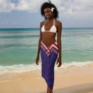 Custom Haiti National Football Sarong Dashiki Sporty Style - African Pride