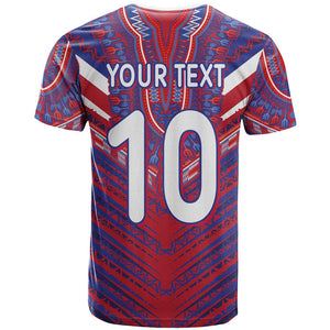 Custom Haiti National Football T shirt Dashiki Sporty Style - African Pride