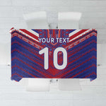 Custom Haiti National Football Tablecloth Dashiki Sporty Style - African Pride
