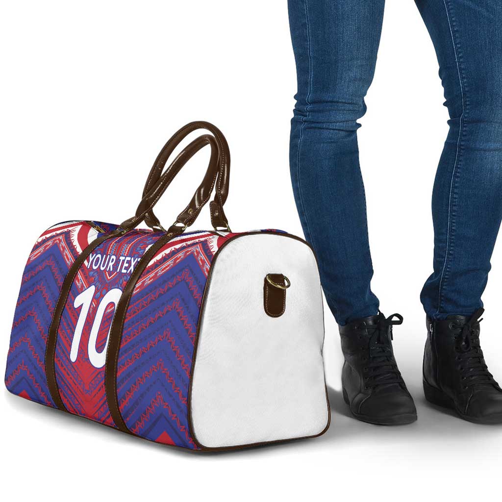 Custom Haiti National Football Travel Bag Dashiki Sporty Style - African Pride