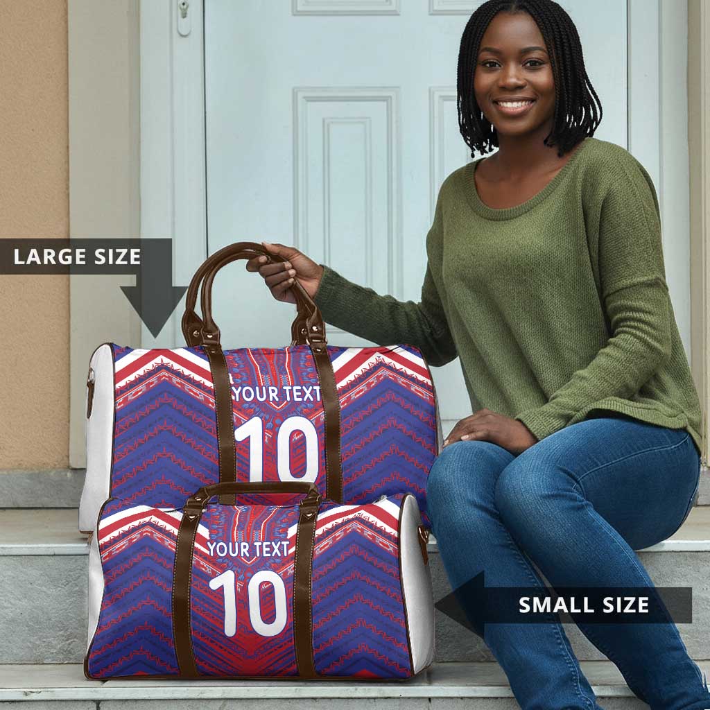 Custom Haiti National Football Travel Bag Dashiki Sporty Style - African Pride