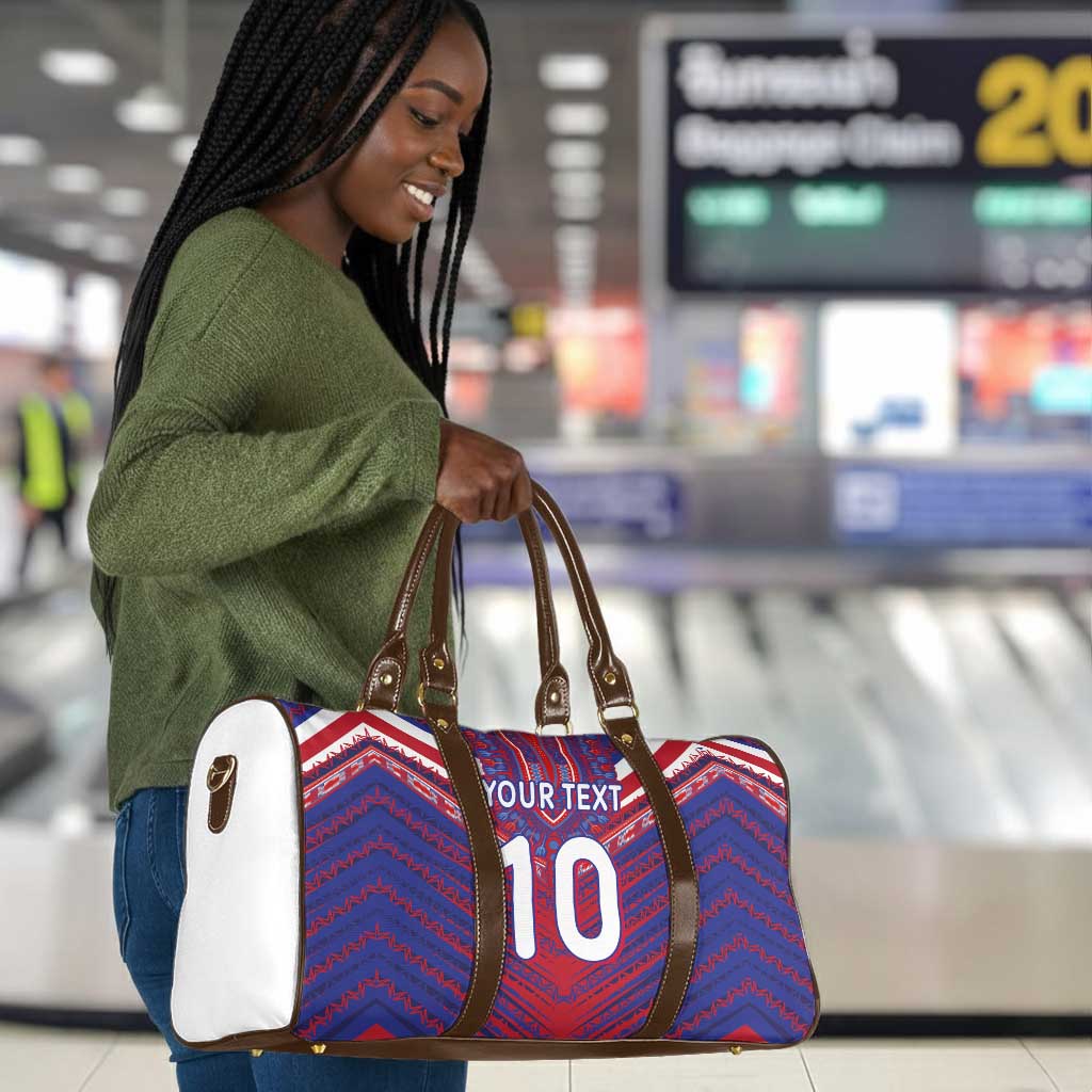 Custom Haiti National Football Travel Bag Dashiki Sporty Style - African Pride