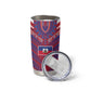 Custom Haiti National Football Tumbler Cup Dashiki Sporty Style - African Pride