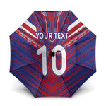Custom Haiti National Football Umbrella Dashiki Sporty Style - African Pride