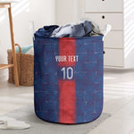 Custom Haiti National Football Laundry Basket Haiti Emblems Motif - African Pride