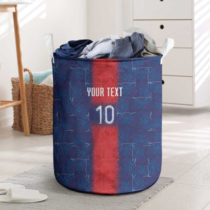 Custom Haiti National Football Laundry Basket Haiti Emblems Motif - African Pride