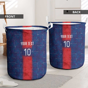 Custom Haiti National Football Laundry Basket Haiti Emblems Motif - African Pride