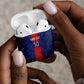 Custom Haiti National Football AirPods Case Haiti Emblems Motif - African Pride