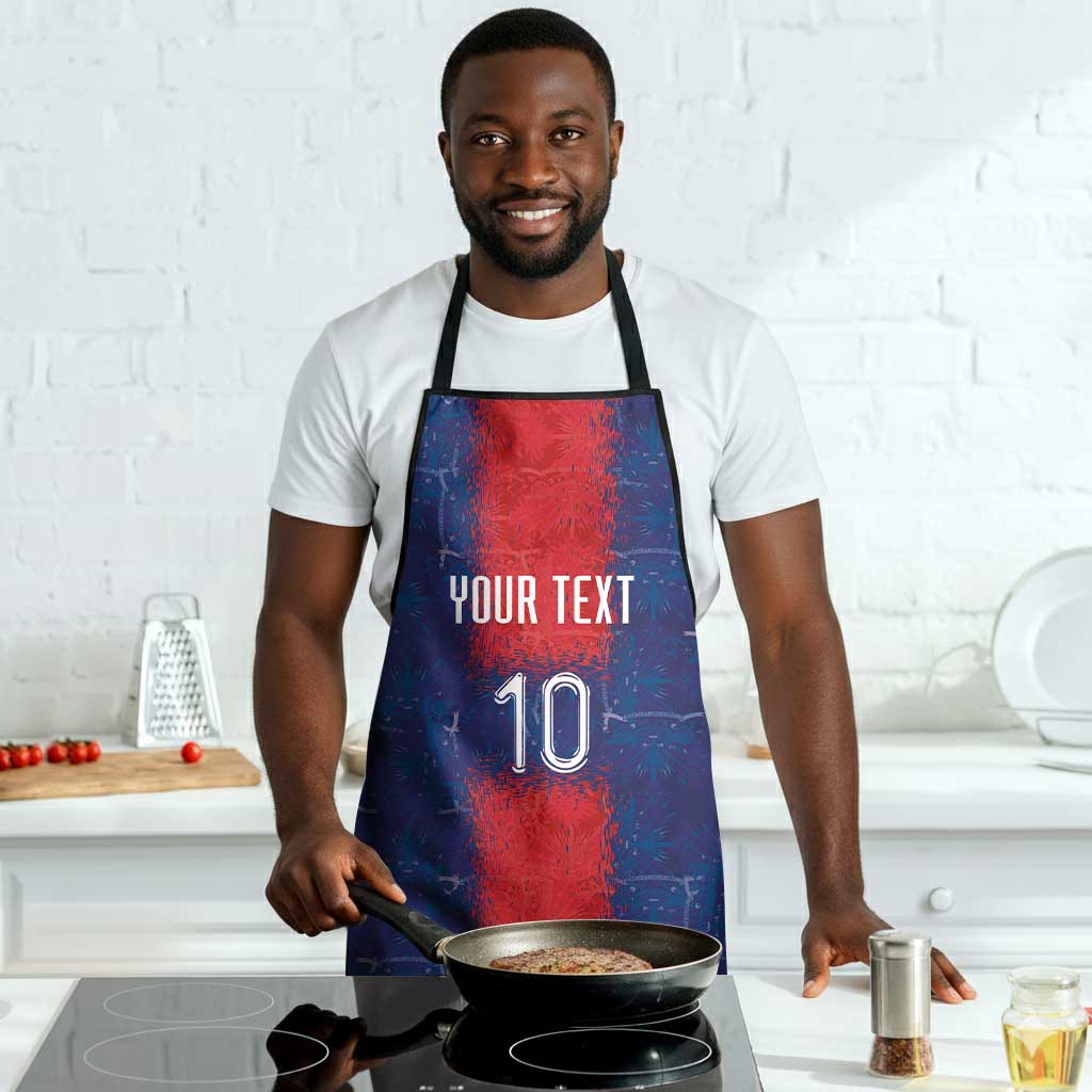Custom Haiti National Football Apron Haiti Emblems Motif - African Pride