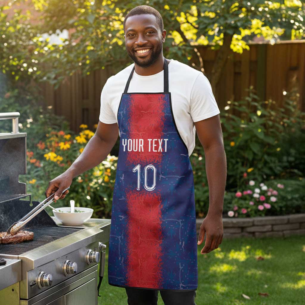 Custom Haiti National Football Apron Haiti Emblems Motif - African Pride
