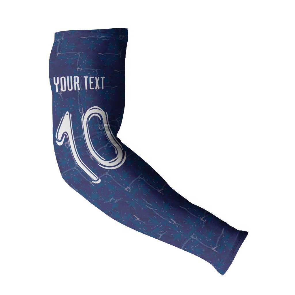 Custom Haiti National Football Arm Sleeves Haiti Emblems Motif - African Pride