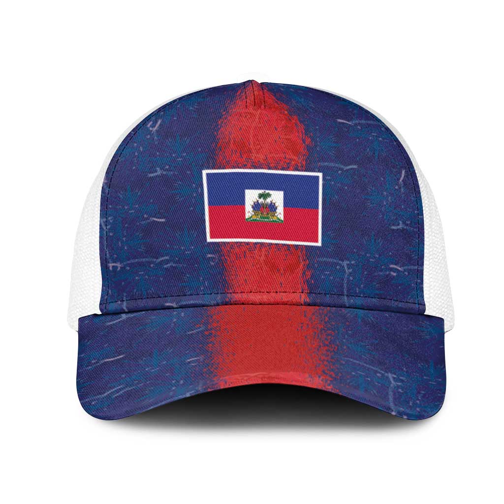 Haiti National Football Baseball Net Cap Haiti Emblems Motif - African Pride