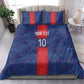 Custom Haiti National Football Bedding Set Haiti Emblems Motif - African Pride