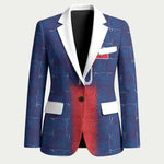 Custom Haiti National Football Blazer Haiti Emblems Motif - African Pride