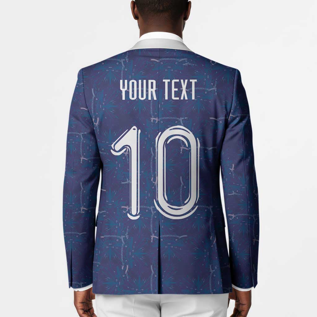 Custom Haiti National Football Blazer Haiti Emblems Motif - African Pride