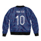 Custom Haiti National Football Bomber Jacket Haiti Emblems Motif - African Pride