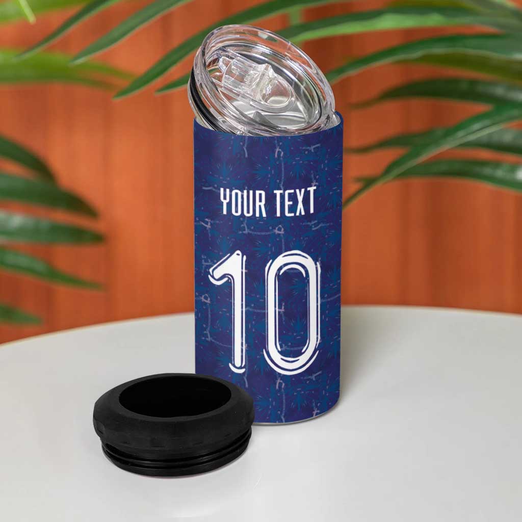 Custom Haiti National Football 4 in 1 Can Cooler Tumbler Haiti Emblems Motif - African Pride