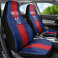 Custom Haiti National Football Car Seat Cover Haiti Emblems Motif - African Pride