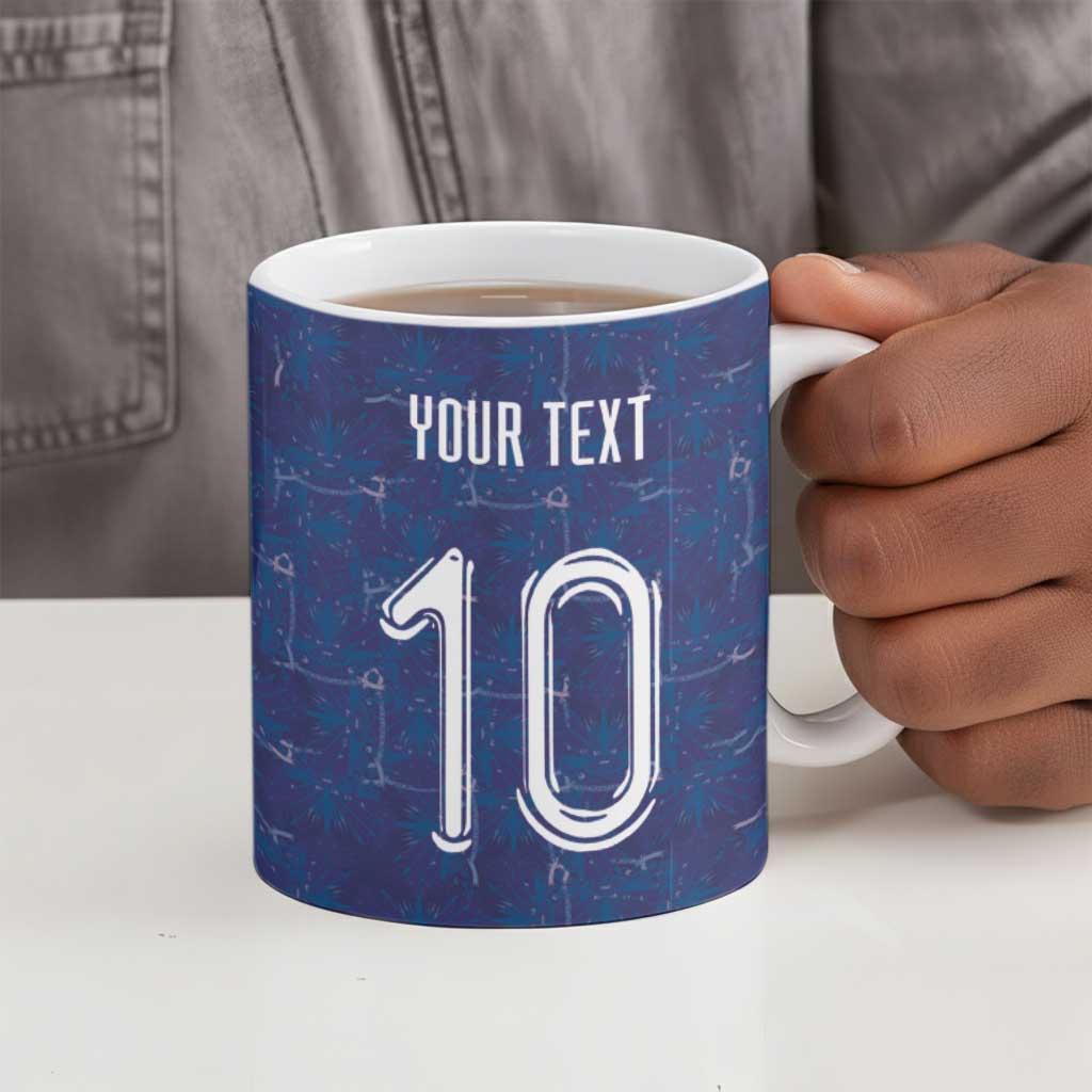 Custom Haiti National Football Ceramic Mug Haiti Emblems Motif - African Pride