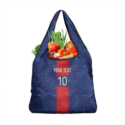 Custom Haiti National Football Grocery Bag Haiti Emblems Motif - African Pride