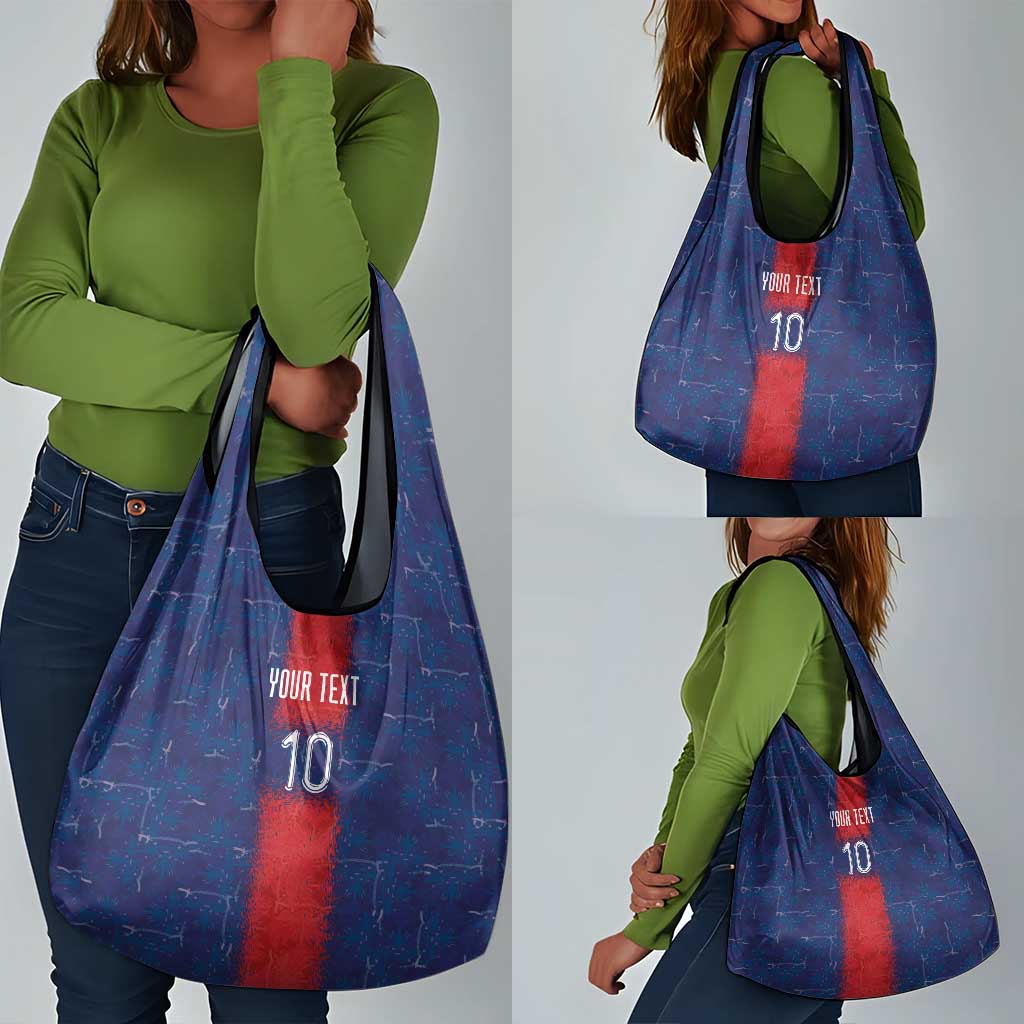 Custom Haiti National Football Grocery Bag Haiti Emblems Motif - African Pride