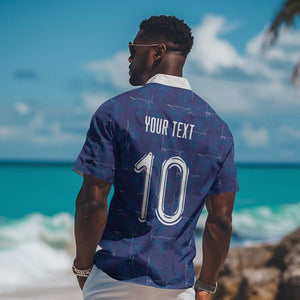 Custom Haiti National Football Hawaiian Shirt Haiti Emblems Motif - African Pride