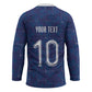 Custom Haiti National Football Hockey Jersey Haiti Emblems Motif - African Pride