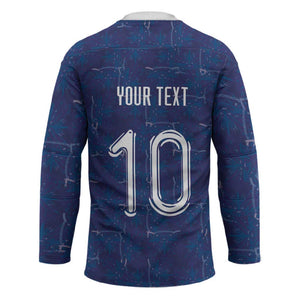 Custom Haiti National Football Hockey Jersey Haiti Emblems Motif - African Pride